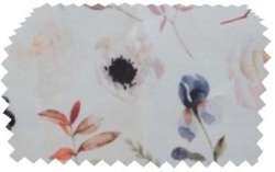 Échantillon tissu BLANC-GRIS-ORANGE