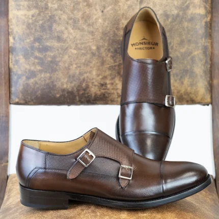 CHAUSSURES H748 BUCKLE 40 COGNAC